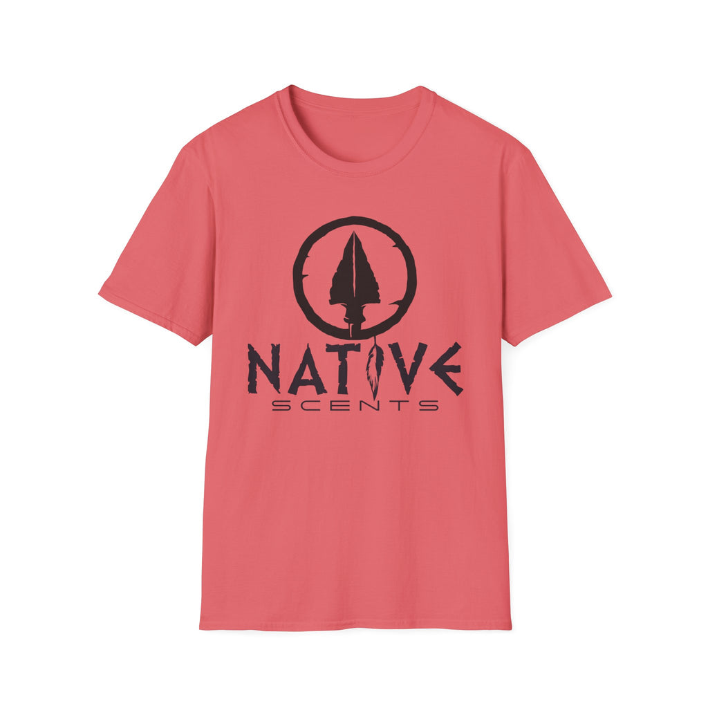 Native Scents Unisex Softstyle T-Shirt - Vibrant Orange Graphic Tee for Outdoor Enthusiasts
