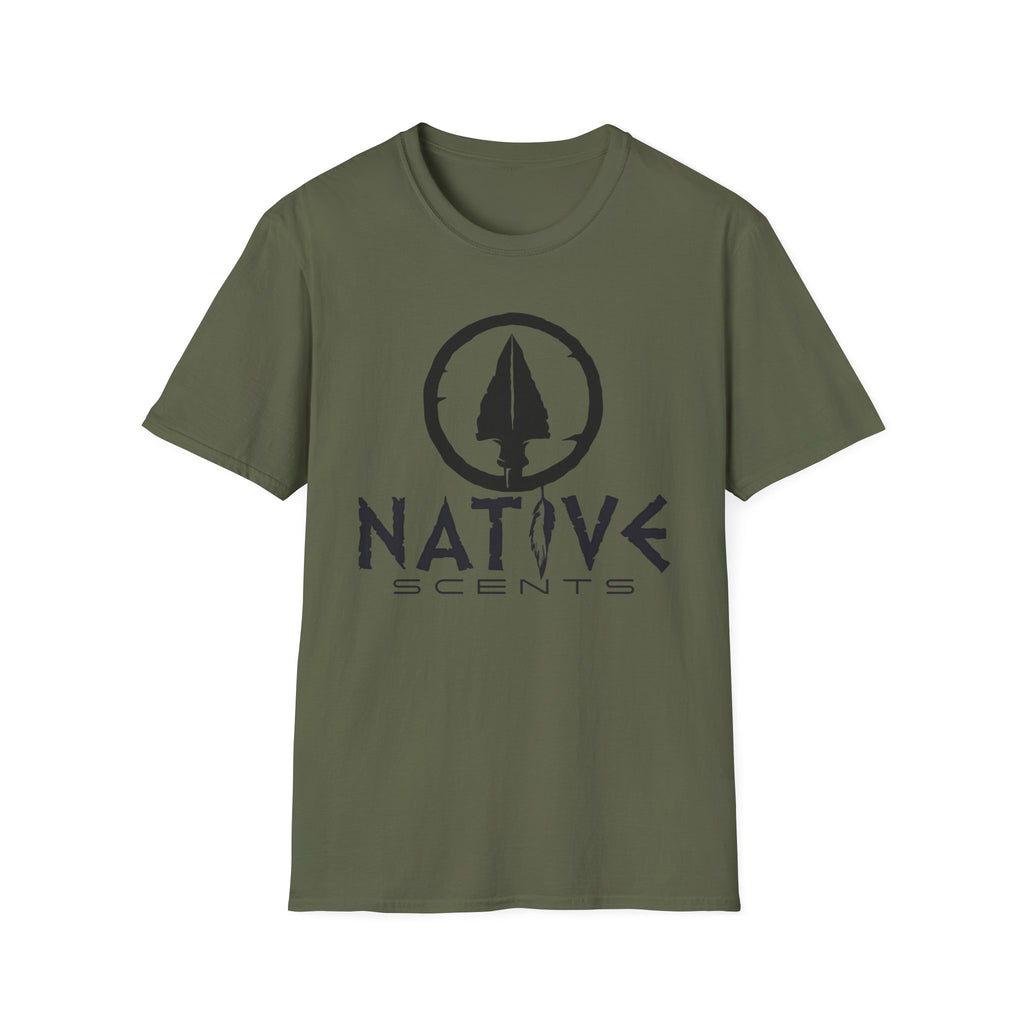 Native Scents Unisex Softstyle T-Shirt - Vibrant Orange Graphic Tee for Outdoor Enthusiasts