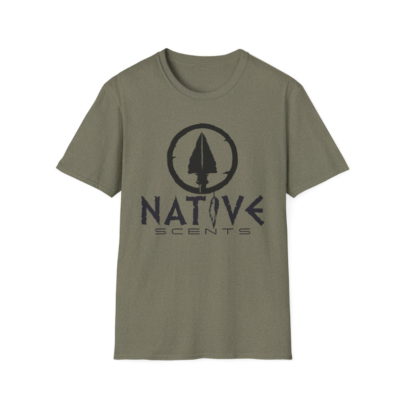 Native Scents Unisex Softstyle T-Shirt - Vibrant Orange Graphic Tee for Outdoor Enthusiasts